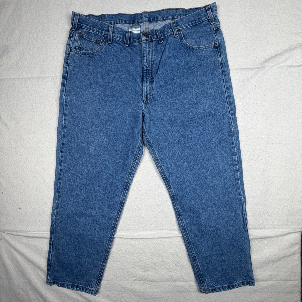 Carhartt B17 STW Relaxed Fit Stonewash Denim Jeans Mens 44x30 Blue Workwear